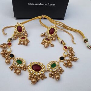 JAIPURI NECKLACE WITH EARRINGS
