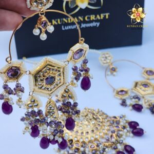 TRADITIONAL EARRINGS WITH TIKKA