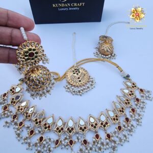 DESIGNER’S NECKLACE WITH JHUMKAS